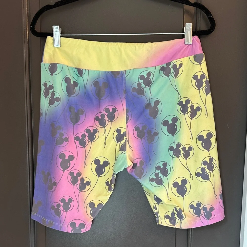 Colorful Mickey Mouse Tye Dye Biker‎ Short Large